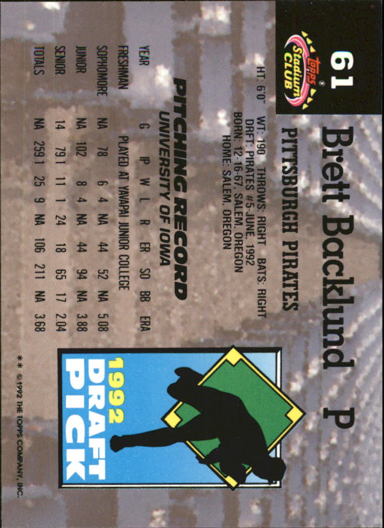 1993 Stadium Club Murphy Baseball - Picture 80 of 272