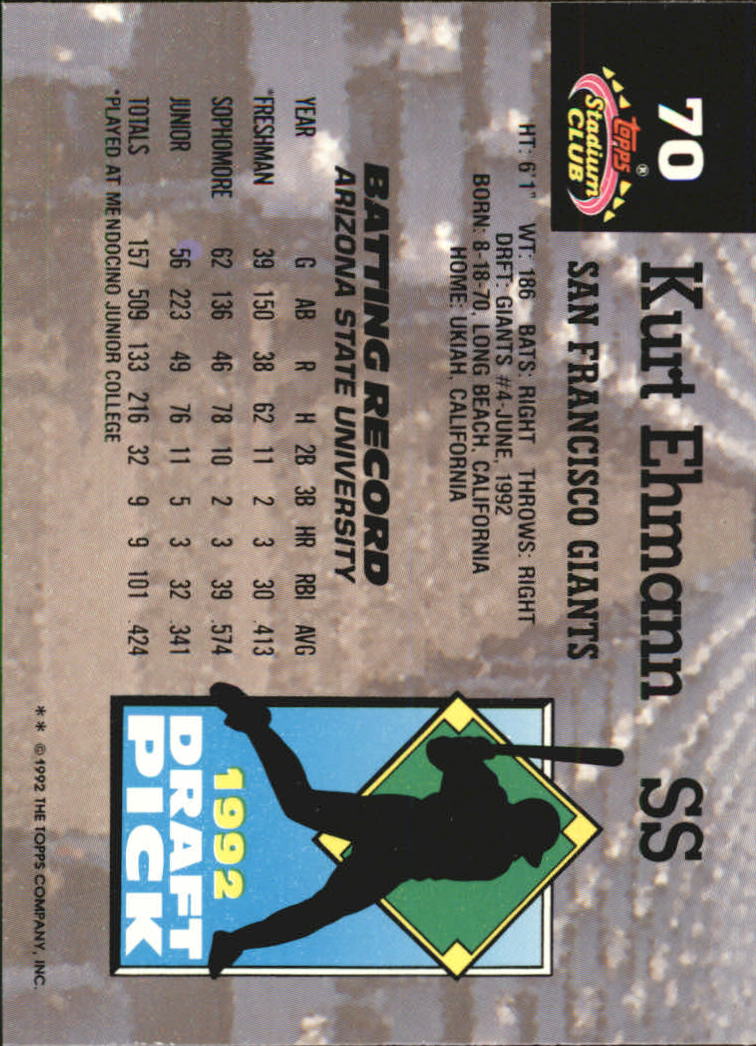 1993 Stadium Club Murphy Baseball - Picture 90 of 272