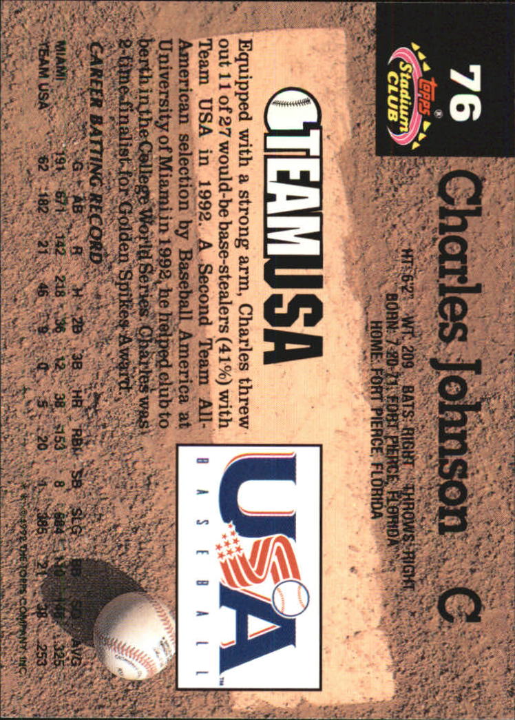 1993 Stadium Club Murphy Baseball - Picture 96 of 272