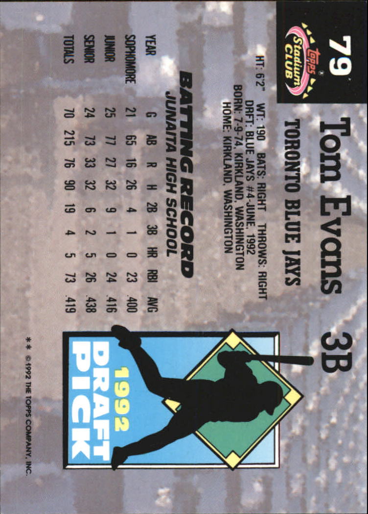 1993 Stadium Club Murphy Baseball - Picture 100 of 272