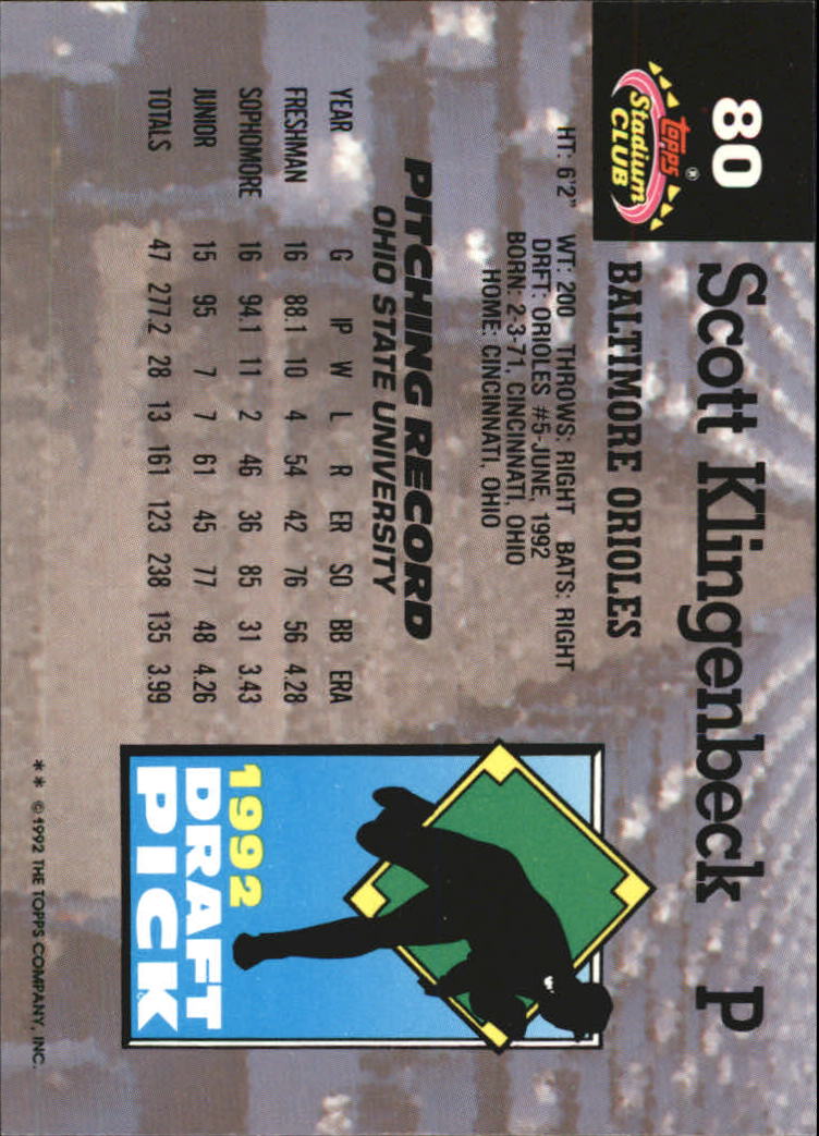 1993 Stadium Club Murphy Baseball - Picture 102 of 272