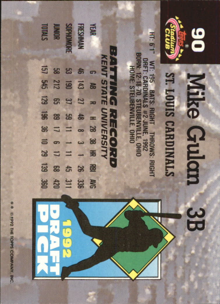 1993 Stadium Club Murphy Baseball - Picture 118 of 272
