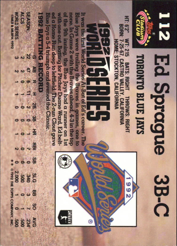 1993 Stadium Club Murphy Baseball - Picture 152 of 272