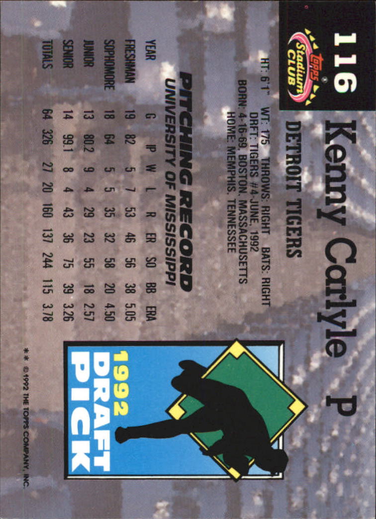 1993 Stadium Club Murphy Baseball - Picture 158 of 272