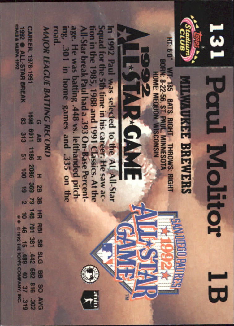 1993 Stadium Club Murphy Baseball - Picture 180 of 272