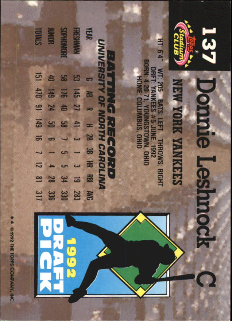 1993 Stadium Club Murphy Baseball - Picture 188 of 272