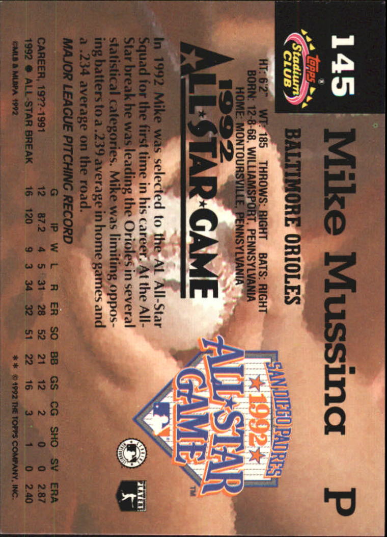 1993 Stadium Club Murphy Baseball - Picture 198 of 272