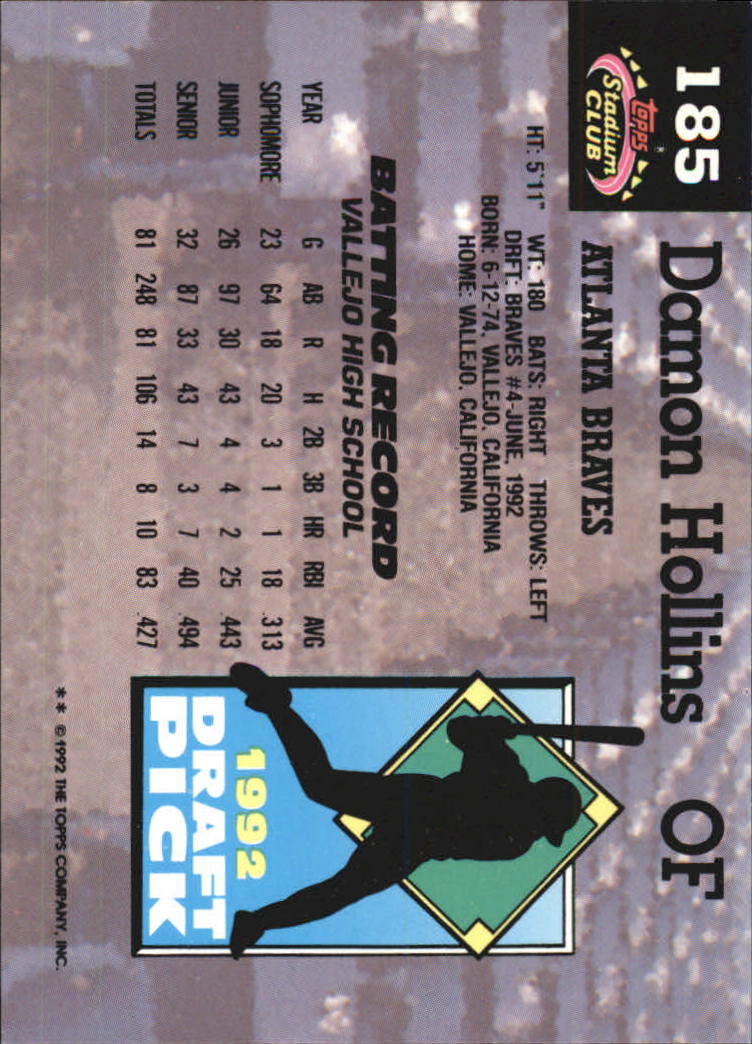 1993 Stadium Club Murphy Baseball - Picture 250 of 272