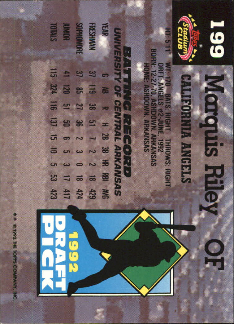 1993 Stadium Club Murphy Baseball - Picture 270 of 272