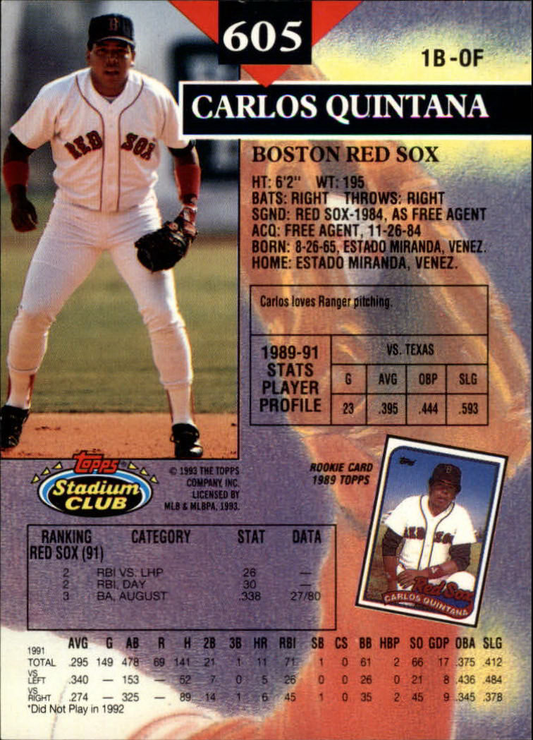 1993 Stadium Club Baseball Part 3 Main Set Card #500-750 - Picture 207 of 497