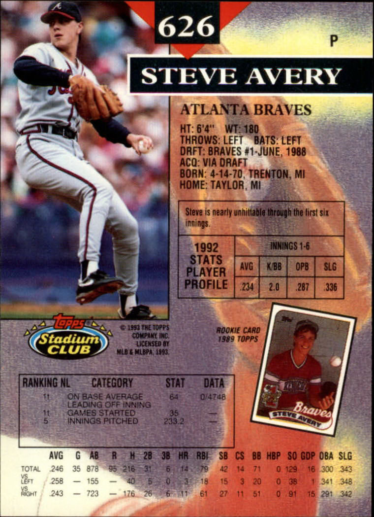 1993 Stadium Club Baseball Part 3 Main Set Card #500-750 - Picture 249 of 497