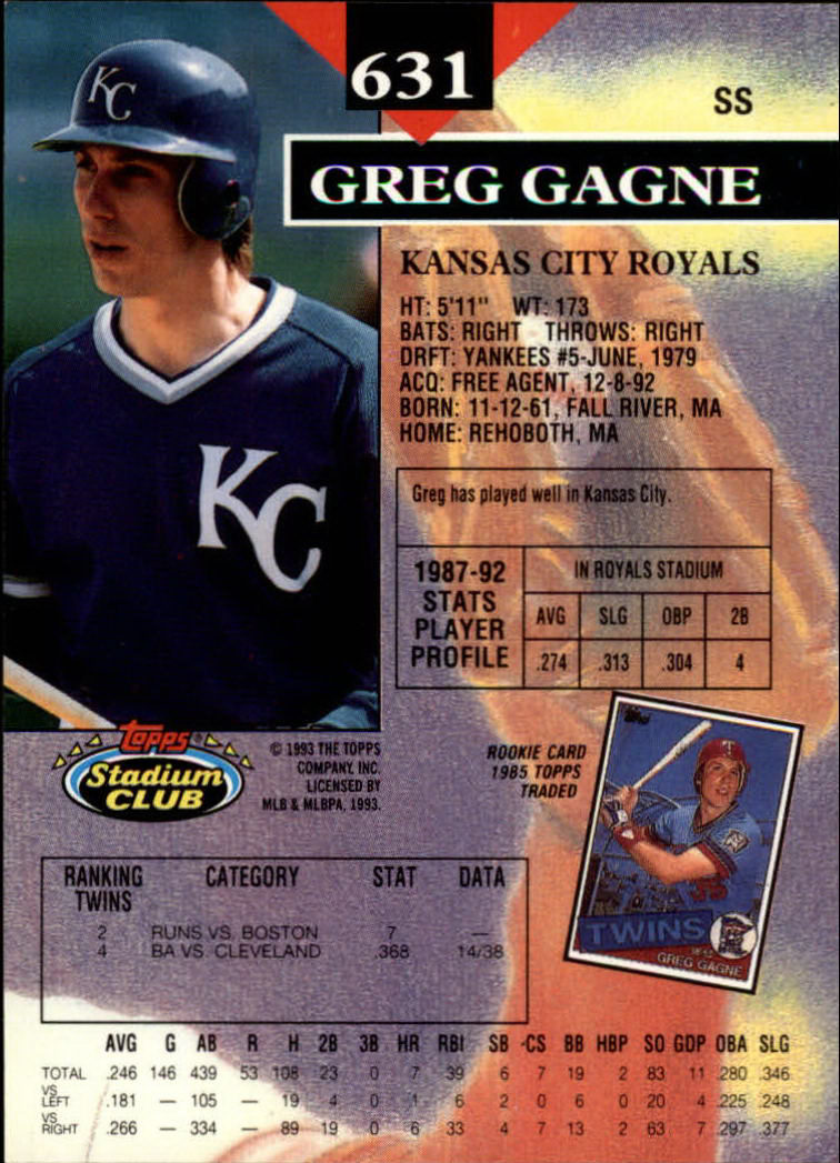 1993 Stadium Club Baseball Part 3 Main Set Card #500-750 - Picture 259 of 497