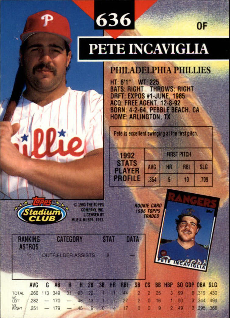 1993 Stadium Club Baseball Part 3 Main Set Card #500-750 - Picture 269 of 497
