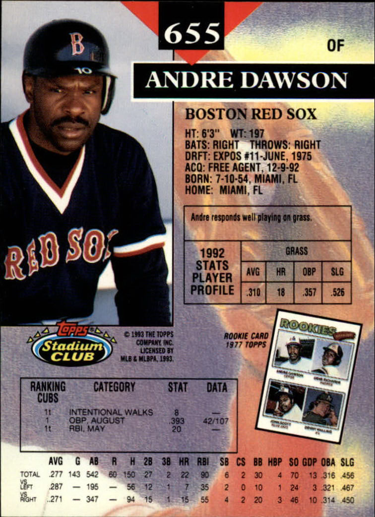 1993 Stadium Club Baseball Part 3 Main Set Card #500-750 - Picture 307 of 497