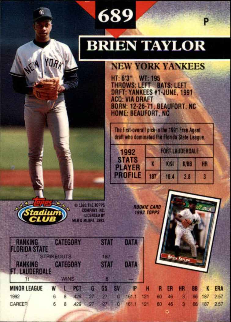 1993 Stadium Club Baseball Part 3 Main Set Card #500-750 - Picture 375 of 497