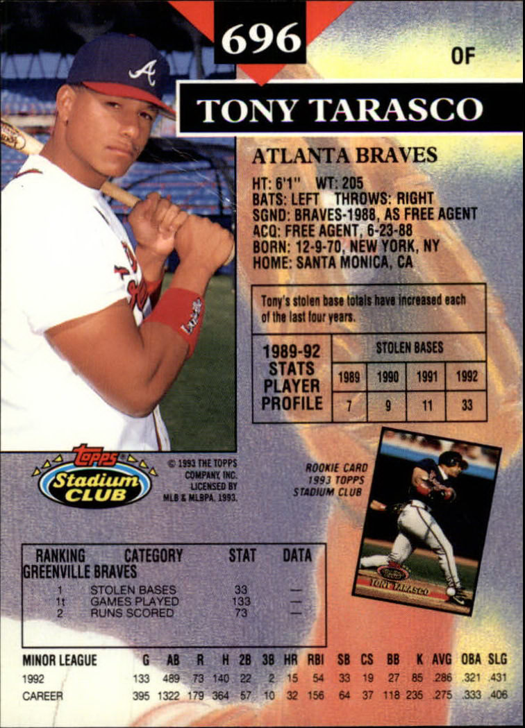 1993 Stadium Club Baseball Part 3 Main Set Card #500-750 - Picture 389 of 497