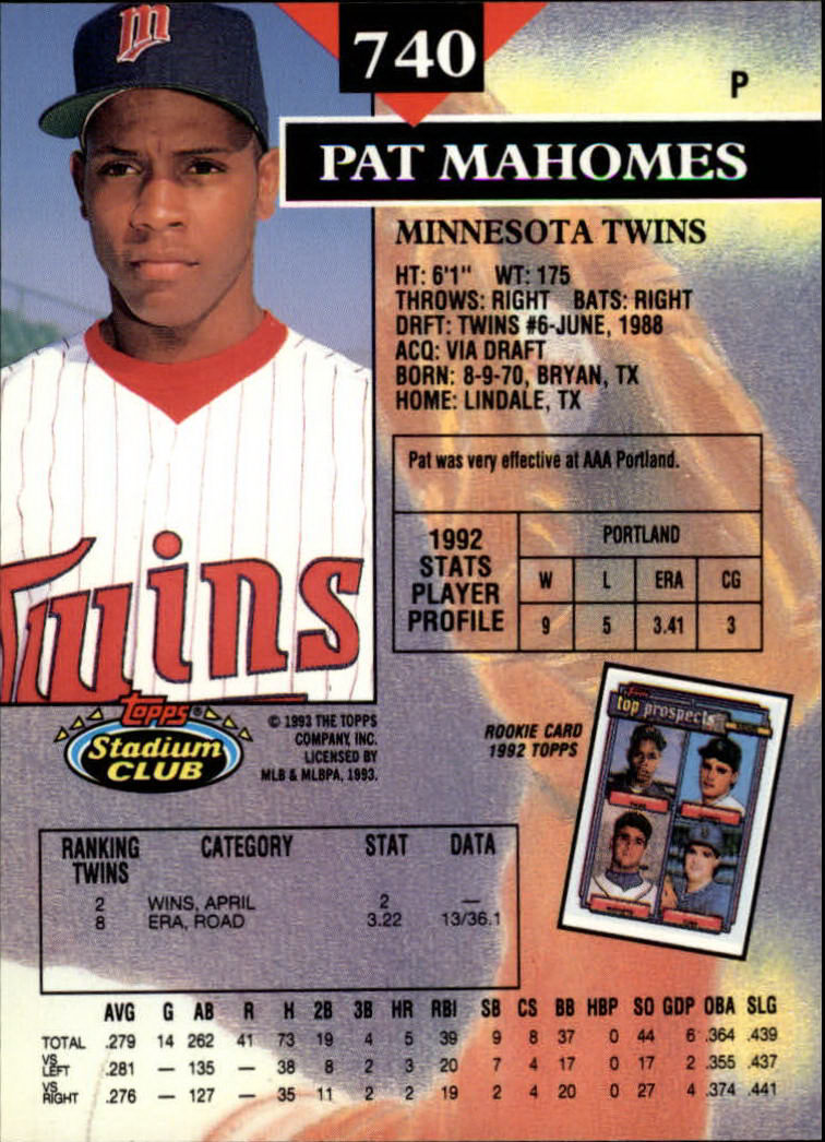 1993 Stadium Club Baseball Part 3 Main Set Card #500-750 - Picture 477 of 497