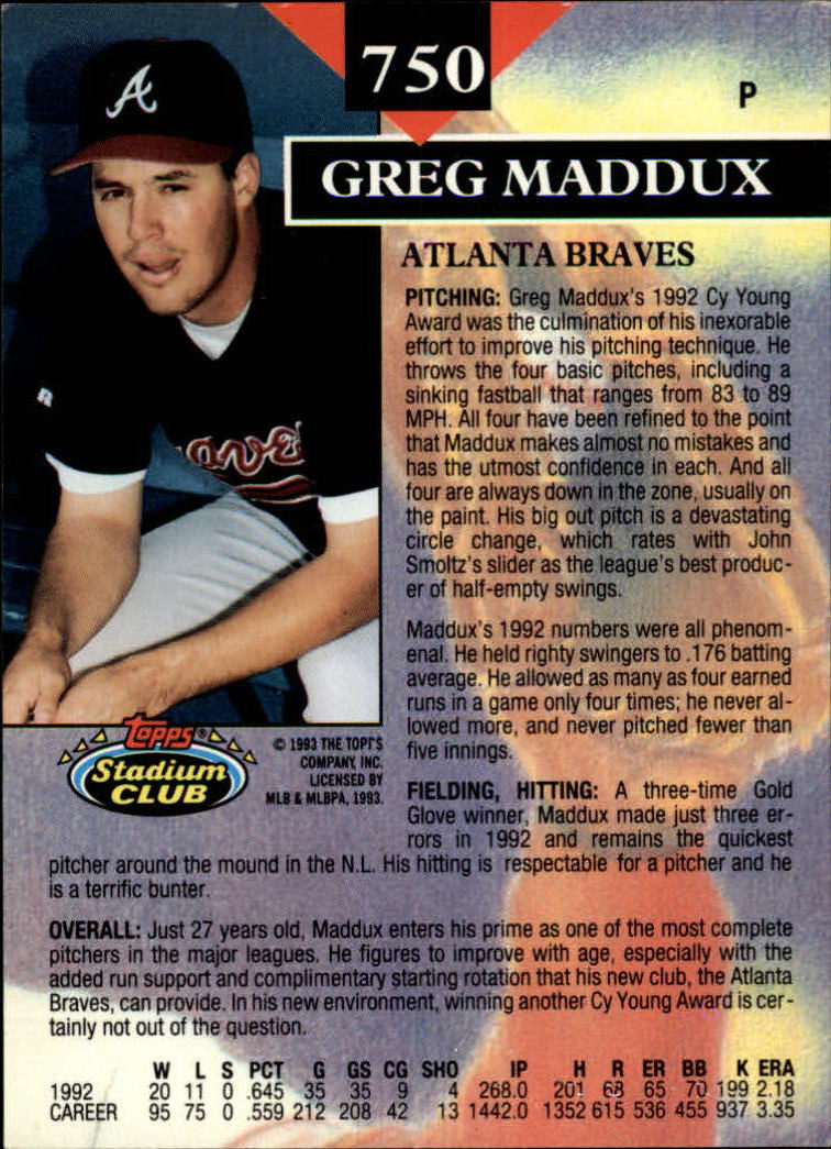 1993 Stadium Club Baseball Part 3 Main Set Card #500-750 - Picture 497 of 497