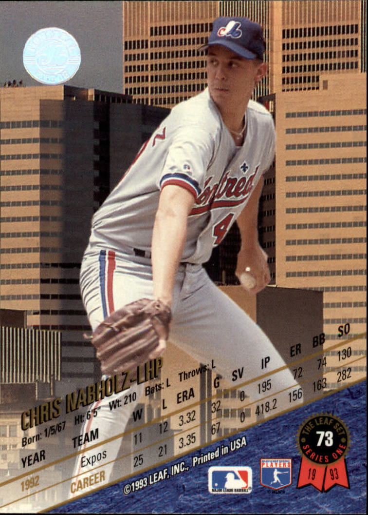 1993 Leaf Baseball Card Pick 1-249