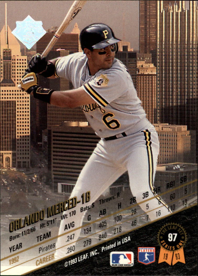 1993 Leaf Baseball Card Pick 1-249 - Picture 195 of 495