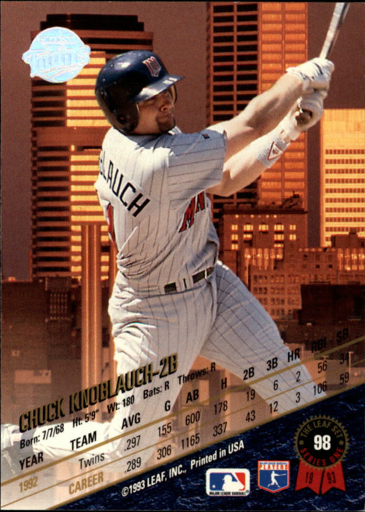 1993 Leaf Baseball Card Pick 1-249 - Picture 197 of 495