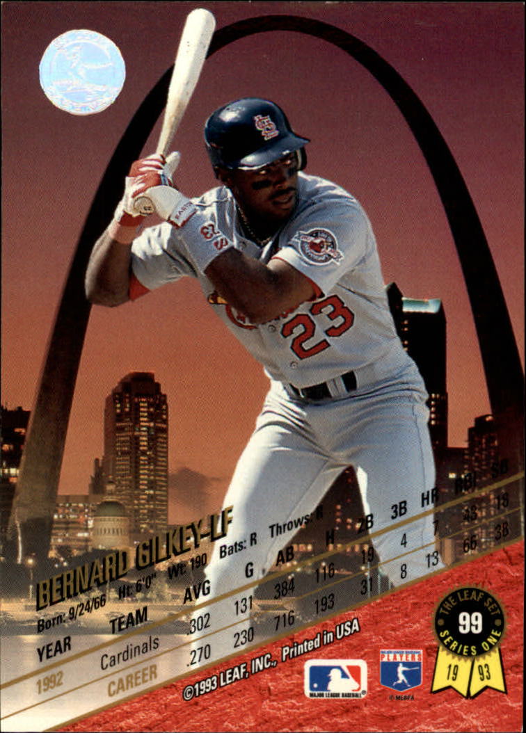 1993 Leaf Baseball Card Pick 1-249 - Picture 199 of 495