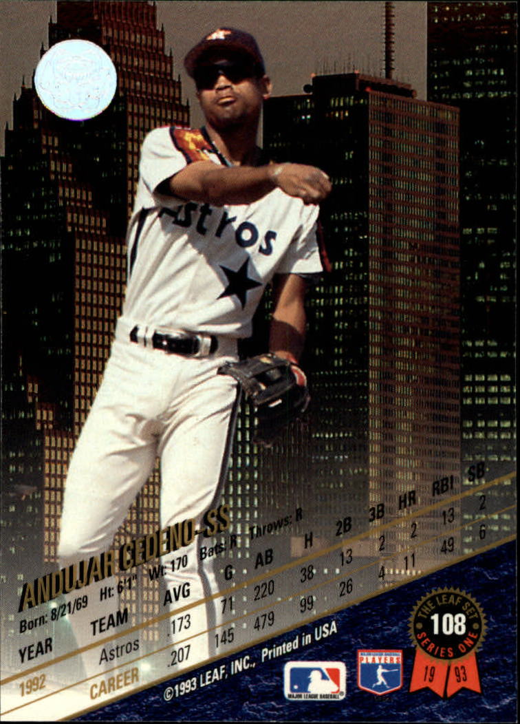 1993 Leaf Baseball Card Pick 1-249 - Picture 217 of 495