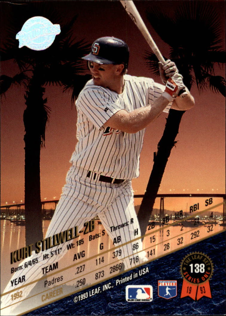 1993 Leaf Baseball Card Pick 1-249 - Picture 277 of 495