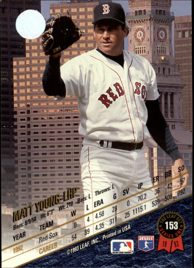 1993 Leaf Baseball Card Pick 1-249 - Picture 307 of 495