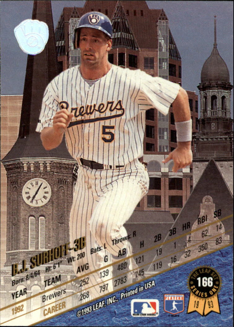 1993 Leaf Baseball Card Pick 1-249 - Picture 331 of 495