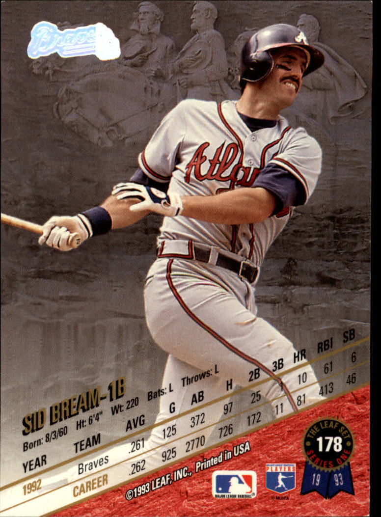 1993 Leaf Baseball Card Pick 1-249 - Picture 355 of 495