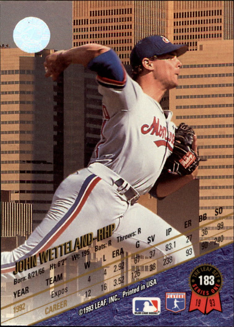 1993 Leaf Baseball Card Pick 1-249 - Picture 365 of 495