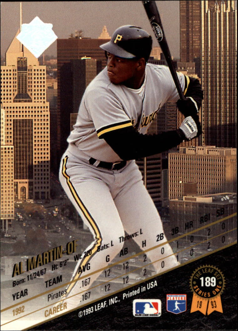 1993 Leaf Baseball Card Pick 1-249 - Picture 377 of 495