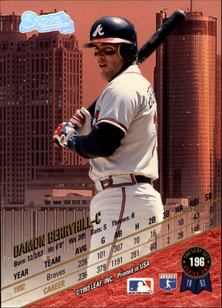 1993 Leaf Baseball Card Pick 1-249 - Picture 391 of 495