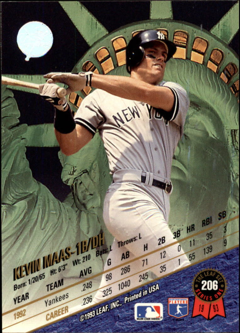 1993 Leaf Baseball Card Pick 1-249 - Picture 407 of 495