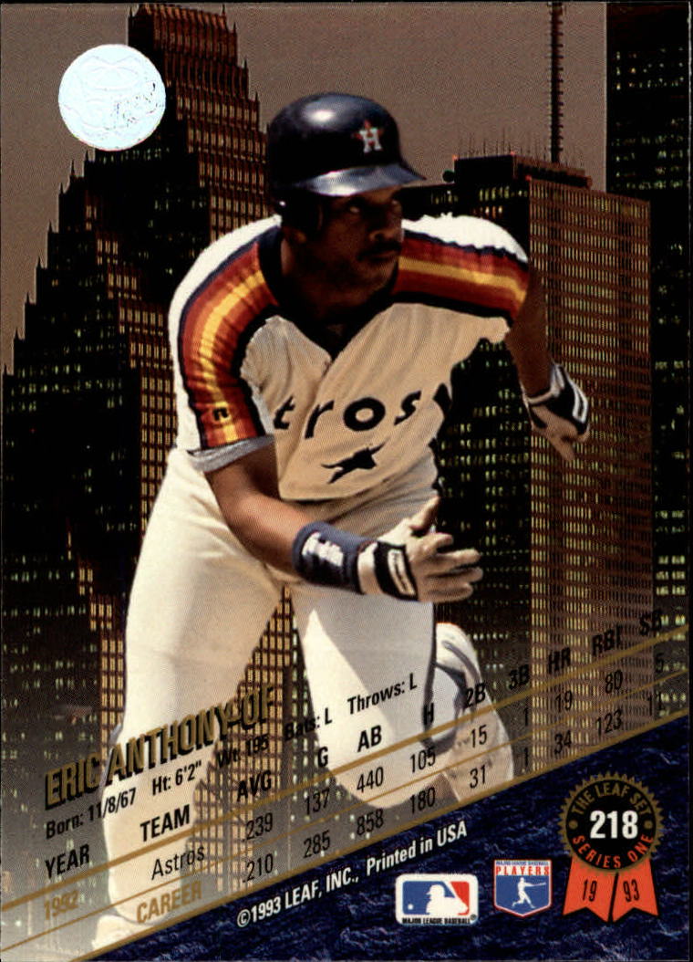 1993 Leaf Baseball Card Pick 1-249 - Picture 433 of 495