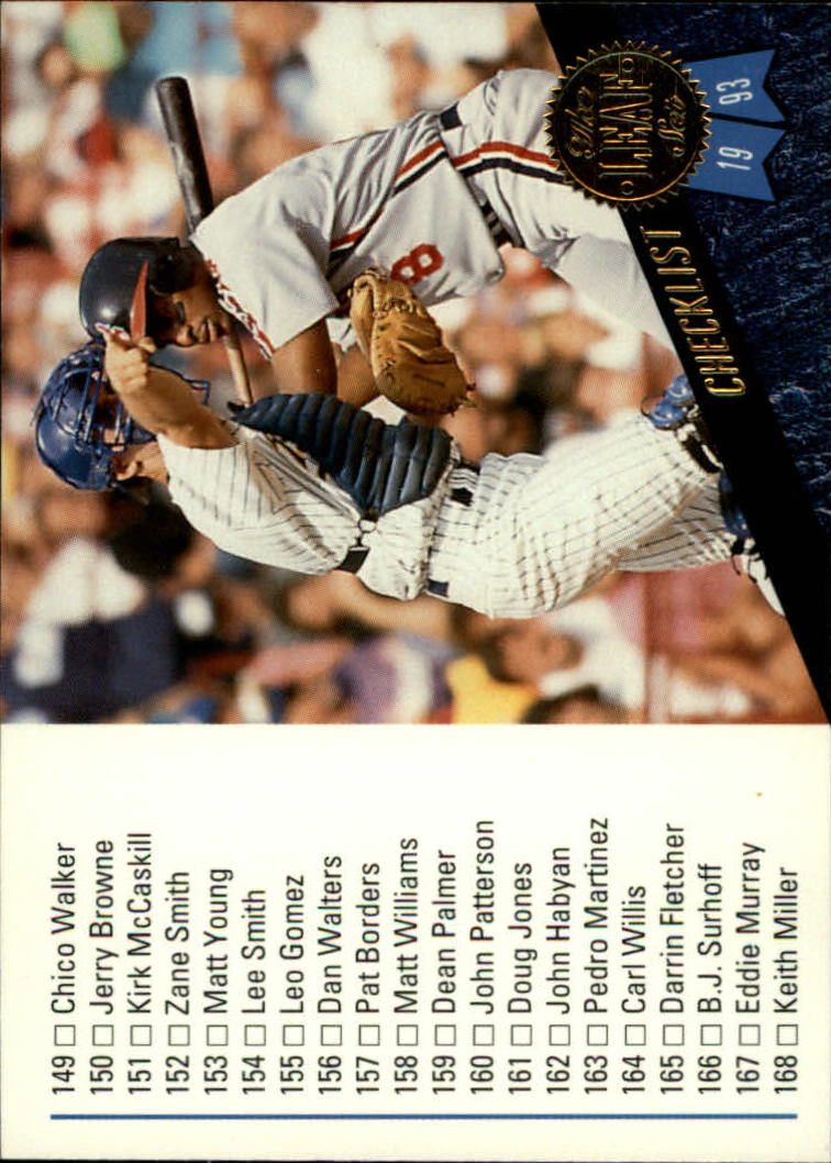 1993 Leaf Baseball Card Pick 1-249 - Picture 436 of 495