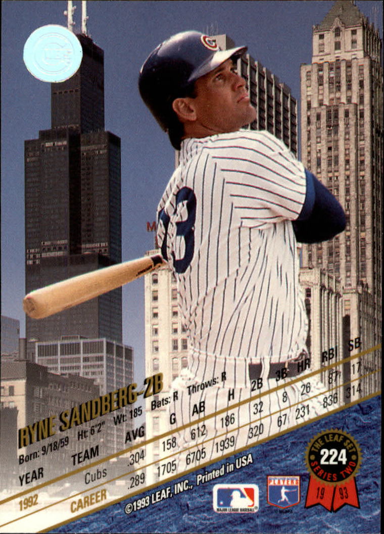 1993 Leaf Baseball Card Pick 1-249 - Picture 445 of 495