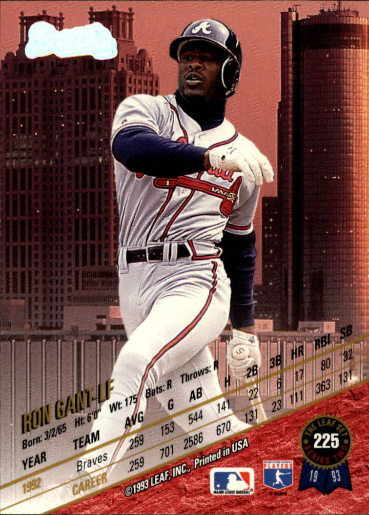 1993 Leaf Baseball Card Pick 1-249 - Picture 447 of 495