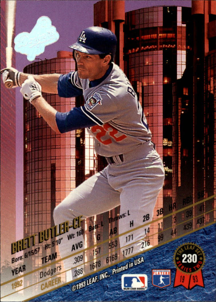 1993 Leaf Baseball Card Pick 1-249 - Picture 457 of 495