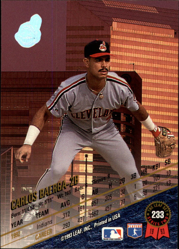 1993 Leaf Baseball Card Pick 1-249 - Picture 463 of 495