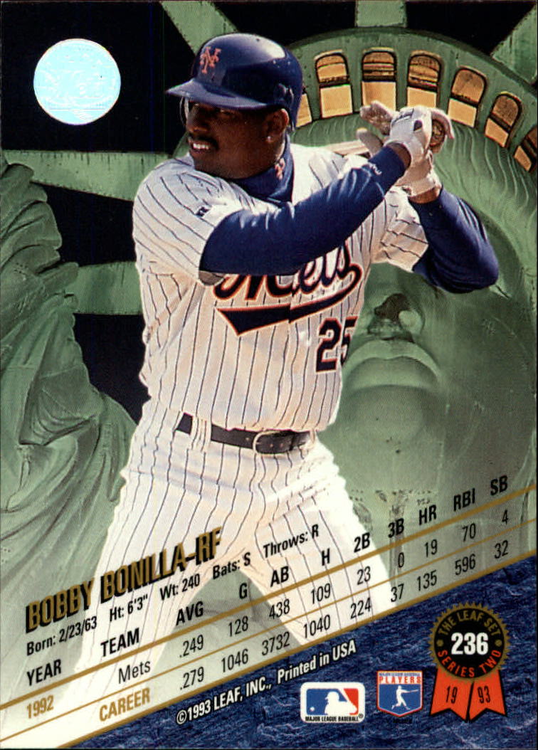 1993 Leaf Baseball Card Pick 1-249 - Picture 469 of 495