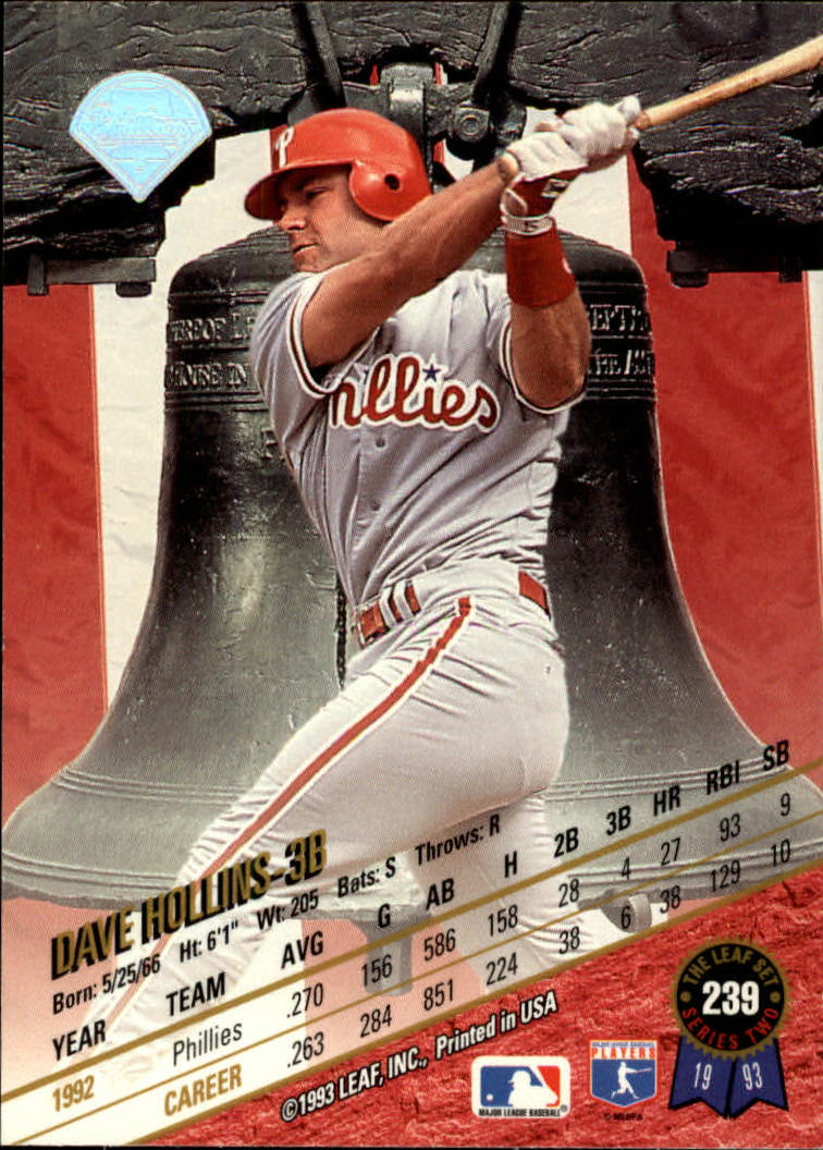 1993 Leaf Baseball Card Pick 1-249 - Picture 475 of 495