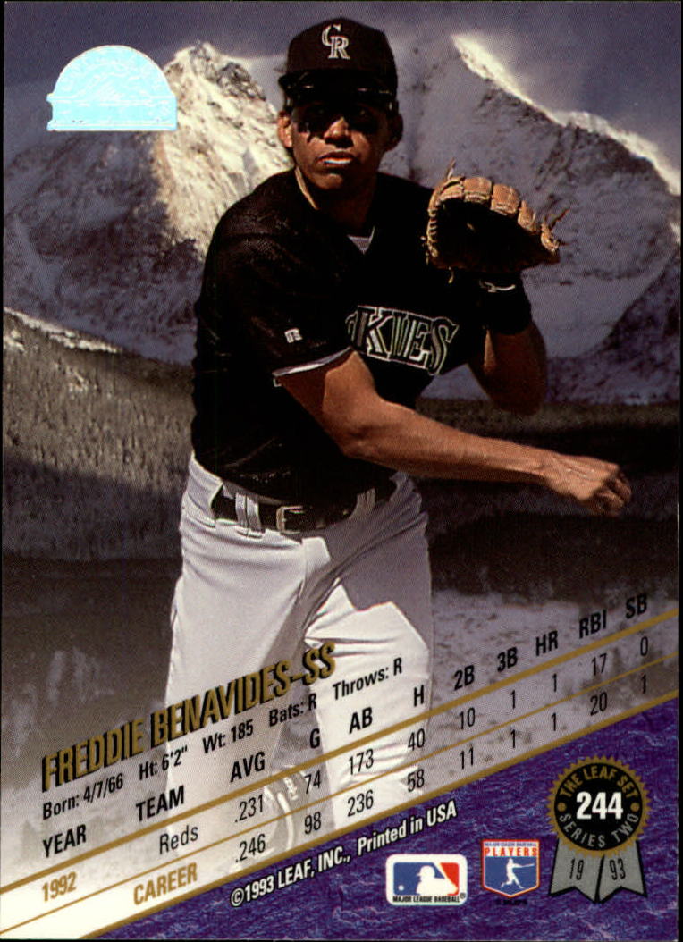 1993 Leaf Baseball Card Pick 1-249 - Picture 485 of 495