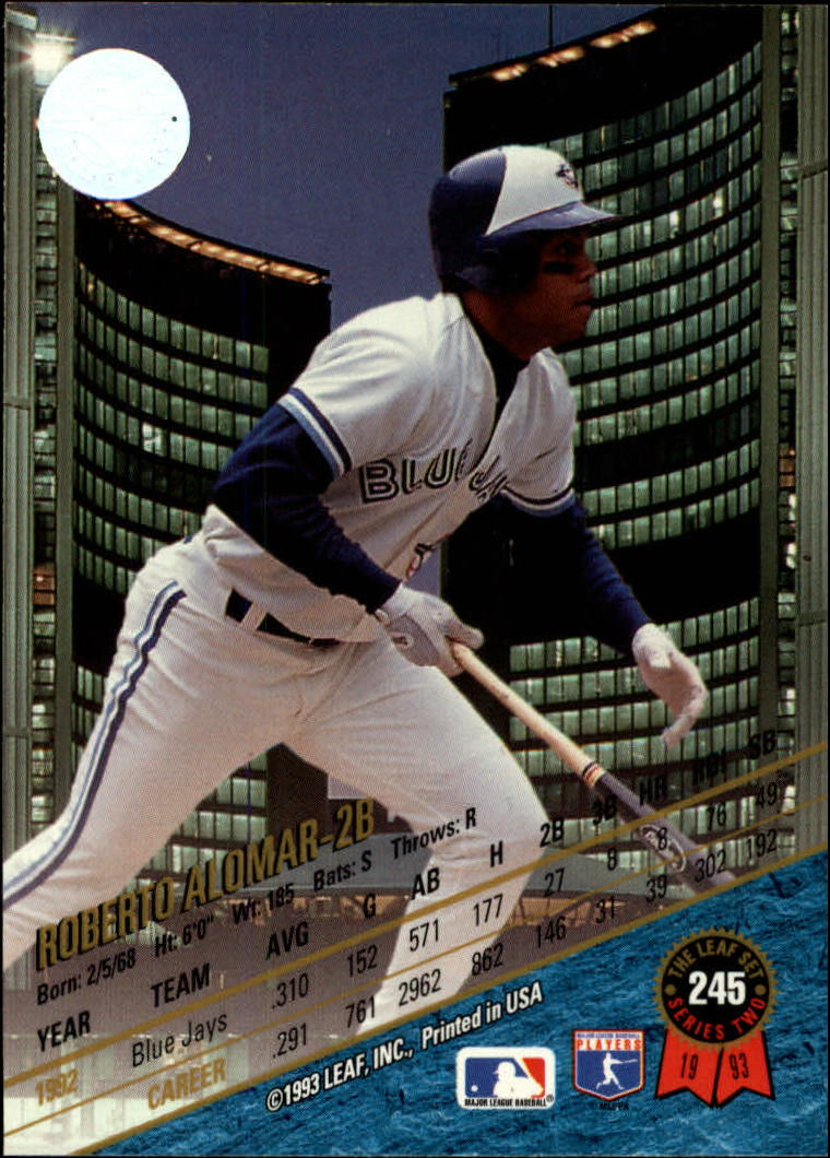 1993 Leaf Baseball Card Pick 1-249 - Picture 487 of 495