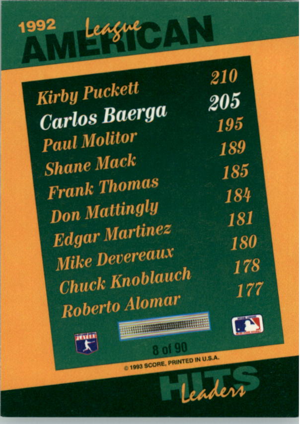 thumbnail 323  - A1080- 1993 Select Baseball Cards 251-405 +Inserts -You Pick- 10+ FREE US SHIP