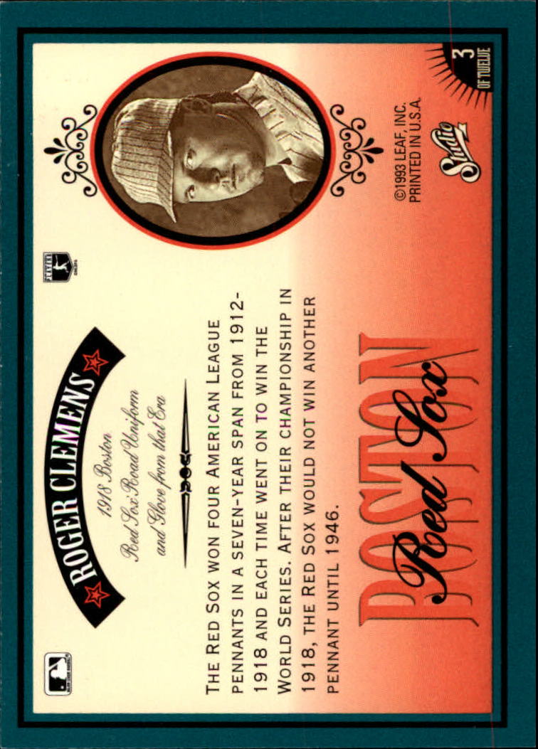 1993 Studio Baseball "Heritage and Frank Thomas" Insert Cards - Picture 6 of 26