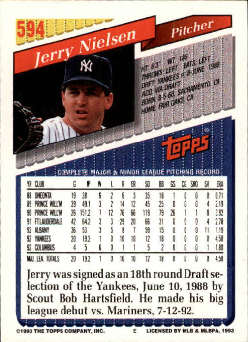 1993 Topps Gold Baseball Card Pick 590-822 - Picture 11 of 405