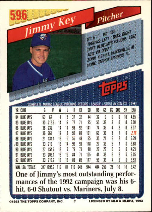 1993 Topps Gold Baseball Card Pick 590-822 - Picture 15 of 405