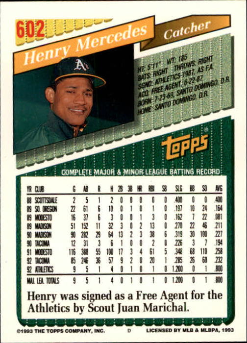 1993 Topps Gold Baseball Card Pick 590-822 - Picture 27 of 405